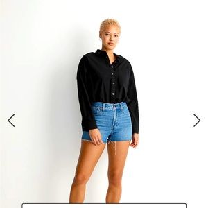 Madewell “the curvy perfect vintage jean short in swanset wash” NWT